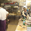 <p>Inside the kitchen Chez L'Ami Jean - Paris</p>