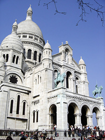 The Sacred Heart - Montmartre Hill - Paris The Sacred Heart - Montmartre Hill - Paris