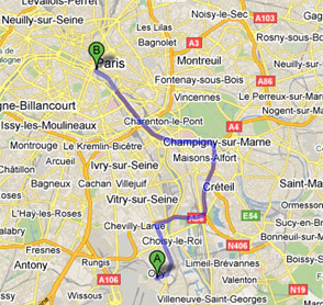 Airport paris orly map