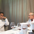 <p>Chef Jérôme Banctel with Alain Senderens (right)</p>