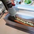 <p>Le veau-chaud sauce gribiche façon hot-dog&nbsp;&nbsp;©Vanessa Besnard - Foodmark</p>