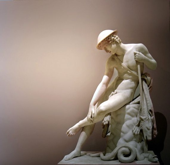 Musée du Louvre: Jeune chasseur blessé, Louis Petito