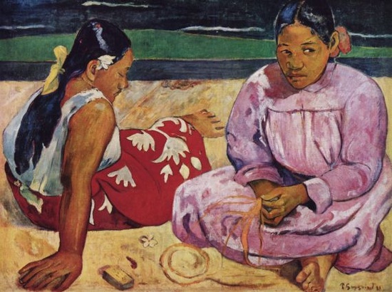 Orsay Museum: Tahitian Women on the Beach, Paul Gauguin 