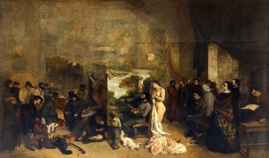 Orsay Museum: The Artist's Studio, Gustave Courbet