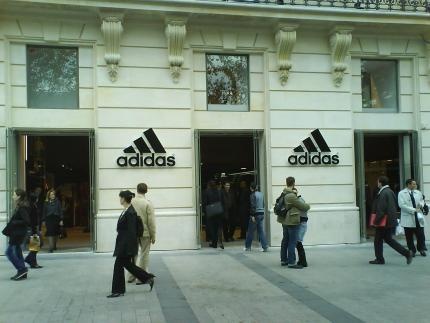 champs elysees adidas store