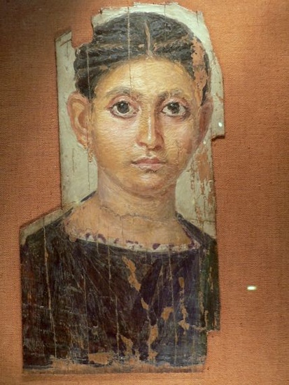 Louvre Museum: Fayum mummy portrait