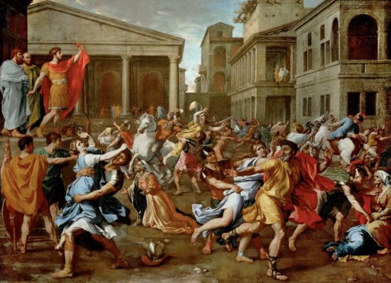 Louvre Museum: The rape of Sabine women, Nicolas Poussin