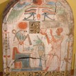 <p><b>Louvre Museum:</b>&nbsp;Stele,&nbsp;<i>Priest burning incense before Ra-Horakhty-Atum</i>, ca. 900 BC</p>