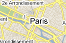 Carte des Hôtels de Paris, France