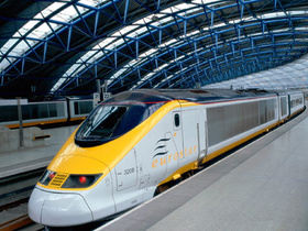 Eurostar train to Paris